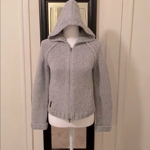 Hooded sweater coat